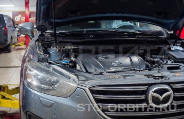 Осмотр тормозной системы Мазда CX5 (подробные фото)