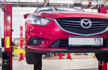 Замена задних тормозных колодок и дисков Мазда 6 (подробные фото)