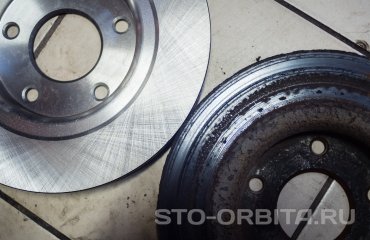 Замена задних тормозных колодок и дисков Мазда 6 (подробные фото)