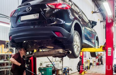 Замена сайлентблоков заднего редуктора Мазда СХ5 (подробные фото)